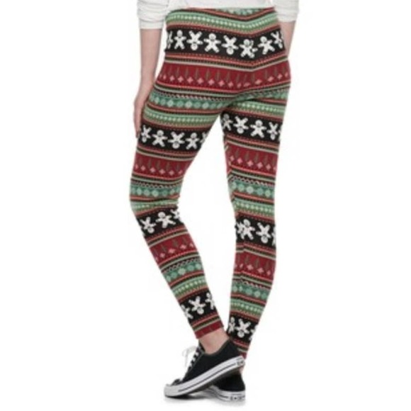 NWT SO XS Hatchi Holiday Leggings Gingerbread Man - Picture 2 of 8